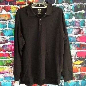 Adidas Golf Climalite Long Sleeve Polo Shirt Size Medium